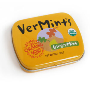 KẸO HỮU CƠ GINGERMINTS NHÃN HIỆU VERMINTS 18G