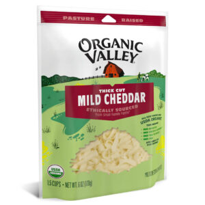 CHEESE MILD CHEDDAR ORGANIC VALLEY DẠNG SỢI