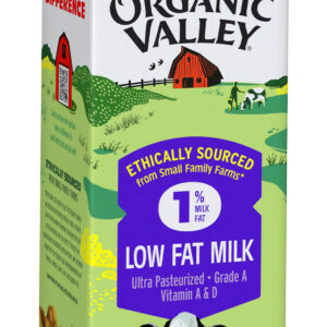 SỮA THANH TRÙNG TÁCH BÉO 1% HỮU CƠ ORGANIC VALLEY 1L